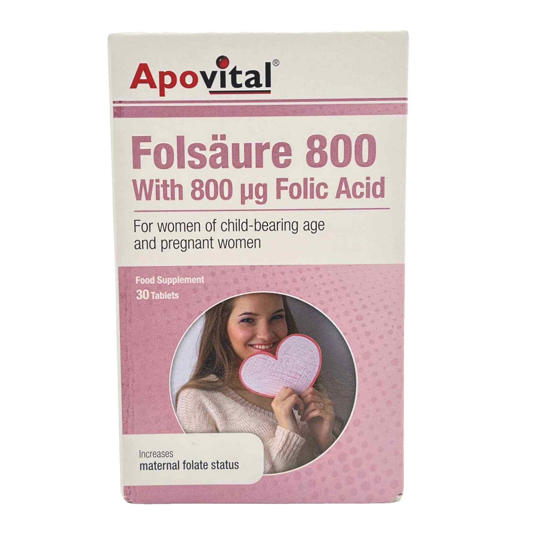 قرص اسید فولیک 800 آپوویتال Apovital Folsaure